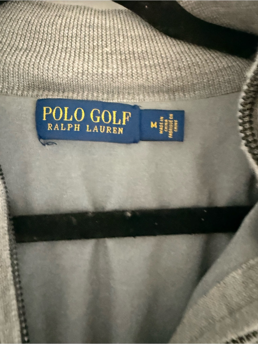 Polo Golf 100% Wool Tonal Grey Zip Up Jacket - Picture 2 of 5